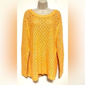 Talbots size 3X open knit sweater
